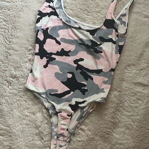 Fashion Nova Camouflage Bodysuit